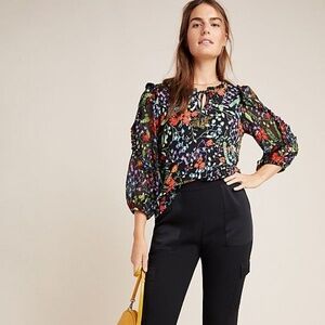 Maeve Jacquin Peasant Blouse size XS NWT